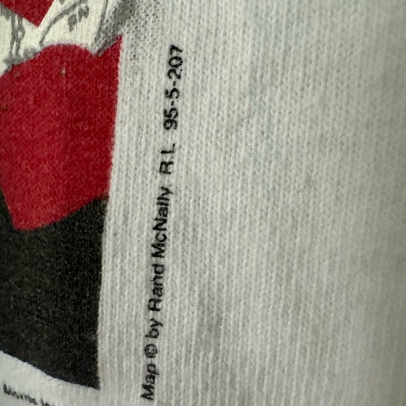 *Rare* Vintage Marlboro Pipestone Pass Map Single Stitch T-shirt 1996 sizeXL - Picture 5 of 6